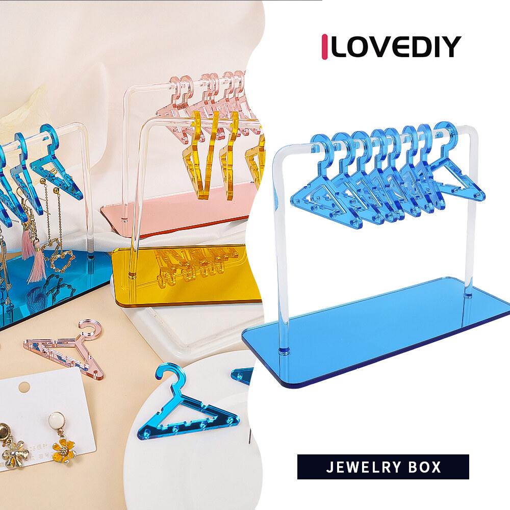 [ILOVEDIY] Hanging Hanger Jewelry Display Rack Creative Acrylic Desktop Jewelry Storage Rack