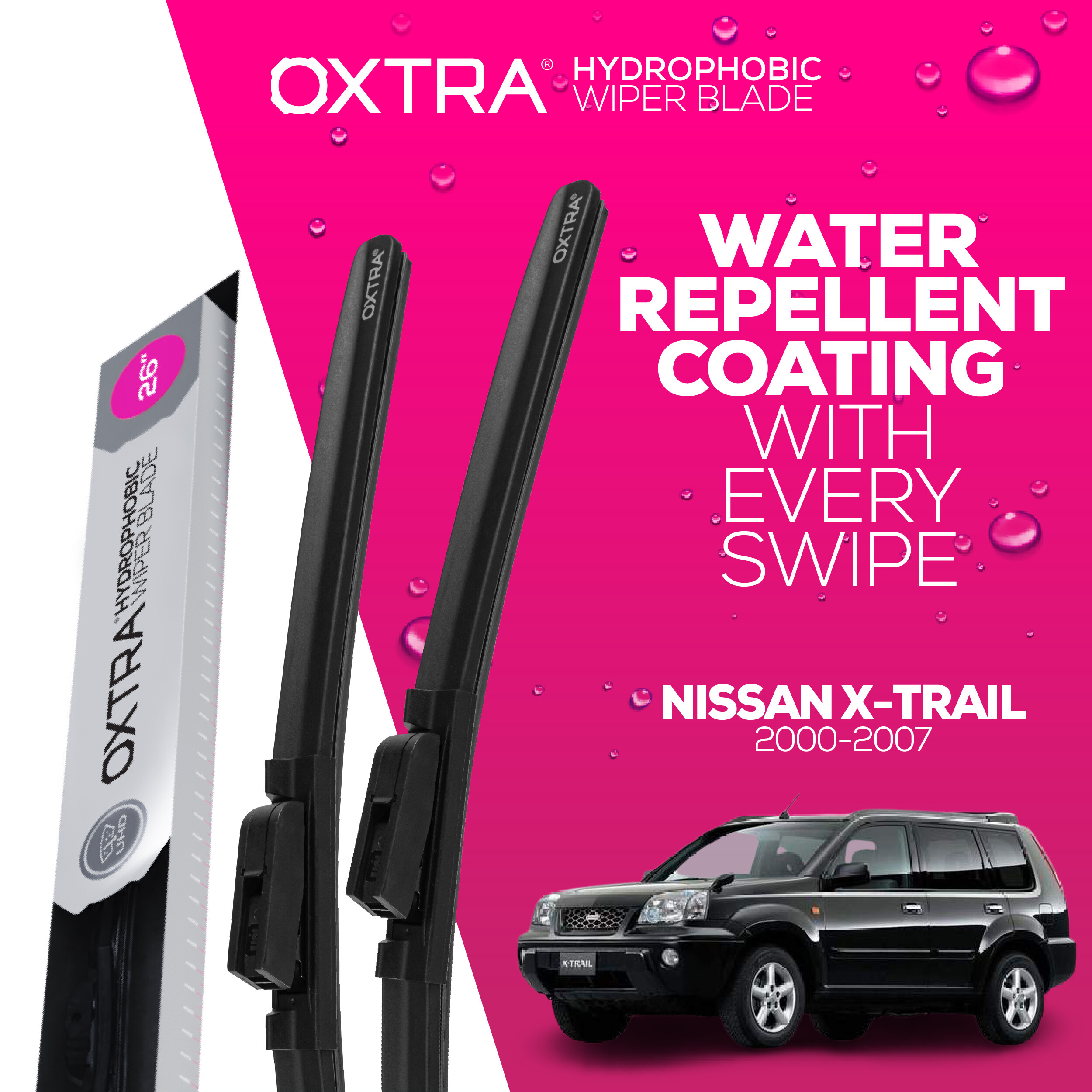 ที่ปัดน้ำฝน Trapo Hydrophobics Nissan X-Trail (2000-2007) ราคา 950 บาท*ส่งฟรี