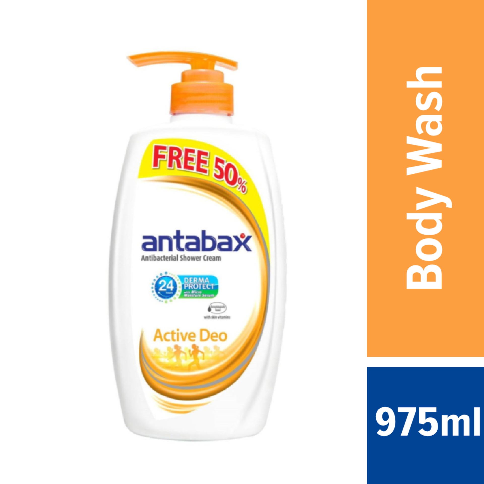 Antabax Active Deo Antibacterial Shower Cream 550ml Lazada
