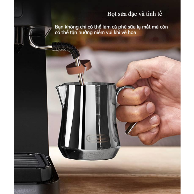 Máy pha cà phê Delonghi Espresso tự động EC235.BK 1100W pha cappucino latte 12bar dùng cho gia đình và văn phòng,Bảo hành 18T,Máy pha cà phê De’Longhi máy pha cafe kèm máy tạo bọt công suất lớn, máy pha cafe kiểu dáng sang trọng dễ dùng