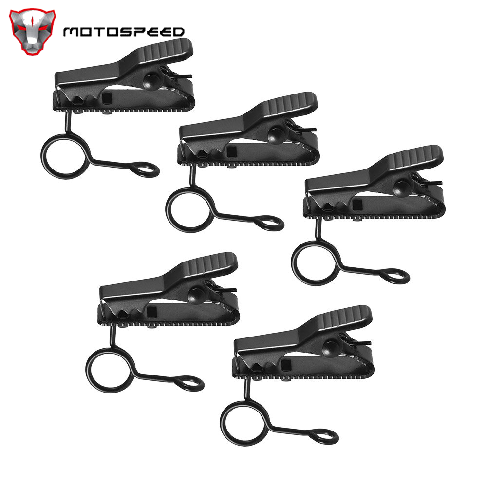 Andoer 5PCS 6mm Wired Lapel Mic Microphone Tie Clip