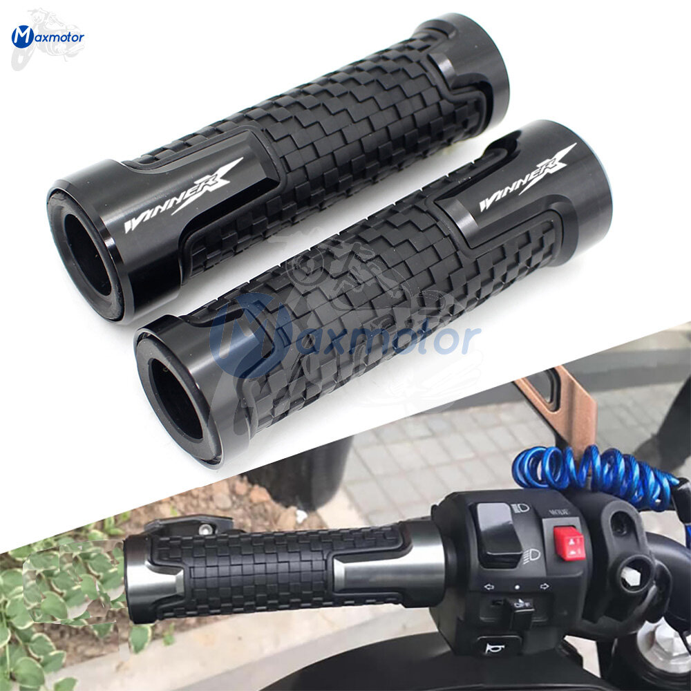 Có logo cho honda winner x winner 150 v1 v2 v3 phụ kiện xe máy tay cầm cnc tay cầm cao su chống trượt