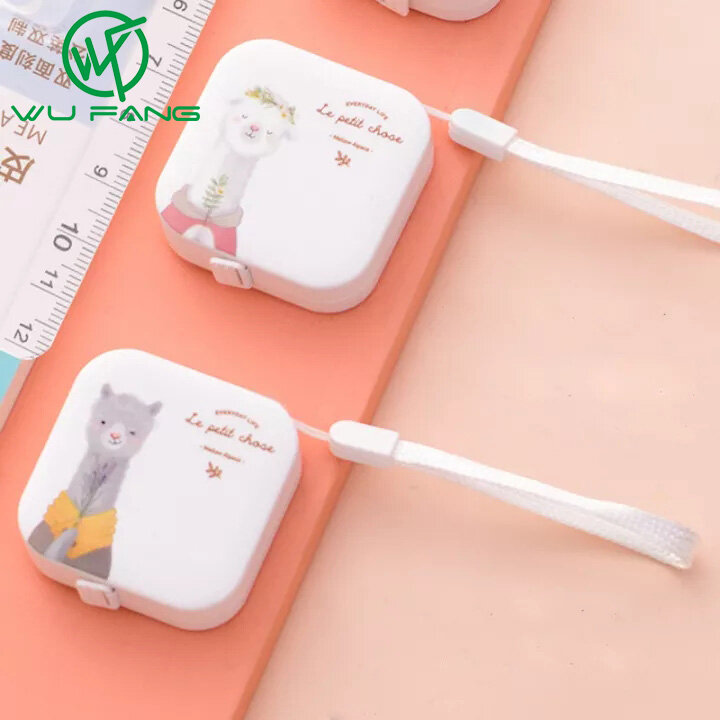 Shopthe 1.5M Thiết Kế Thời Trang Mini Trường Học Cầm Tay Cung Cấp Thước Dây Da Thước Kẻ Mềm Mại Phim Hoạt Hình Dễ Thương