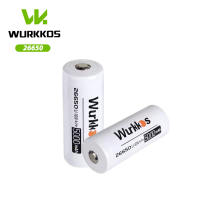 Wurkkos 26650 5000mAh Battery 3.7V  Button Top with PCB board 3C High Capacity Discharge for LED Flashlight /Toys/Torch