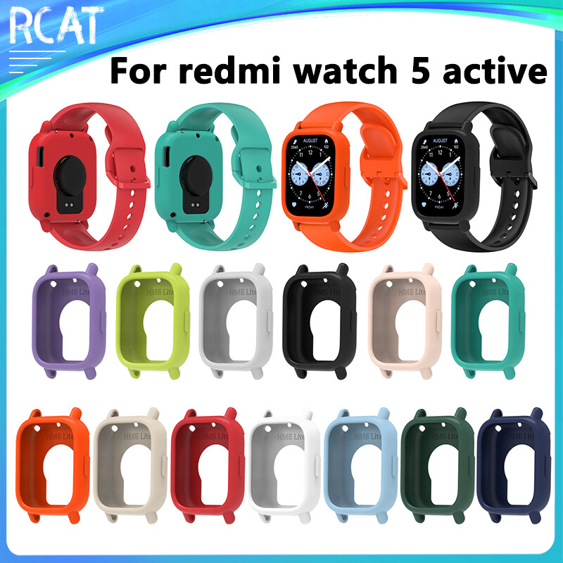 Watch Case For Redmi Watch 5 Active Watch Decoration High Quality Soft Silicone Cover Anti Scratch Protective Shell ราคา 40 บาท*ส่งฟรี