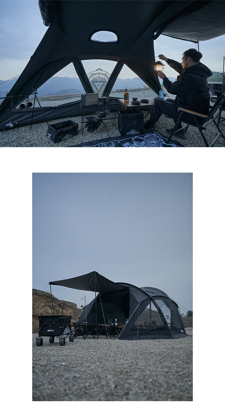 MOBI GARDEN Camping Tent 2-3 Person Waterproof Rainproof Windproof Portable Large Space 4 Season Backpacking Hiking · v67