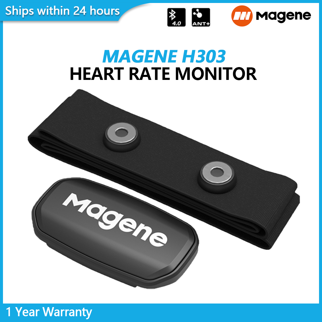 Magene dây đeo ngực đo nhịp tim h303 cho xe đạp dây đeo ngực cảm biến bluetooth ant hai chế độ chuyển động chỉ báo tim mạch đạp xe thể thao