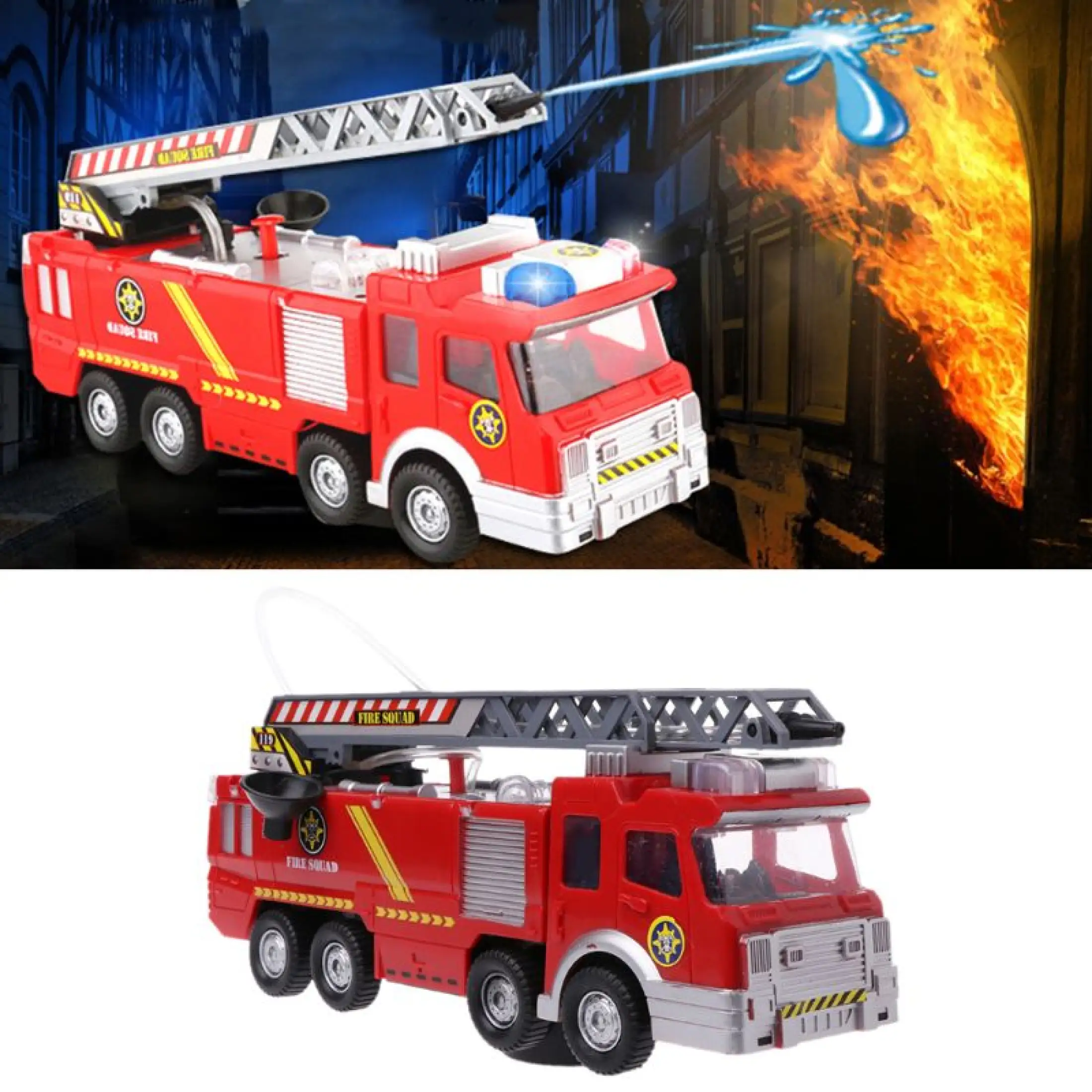 Spray Water Truck Toy Fireman Fire 