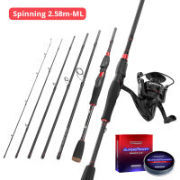 KastKing Spinning Reel and Rod Combo Set Brutus Portable Spinning Fishing Rod and Brutus Spinning Reels with SuperPower 137m PE Braided Fishing Line