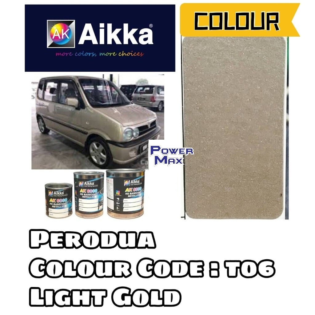 AIKKA PERODUA T06 LIGHT GOLD 2K CAR PAINT Price, Reviews