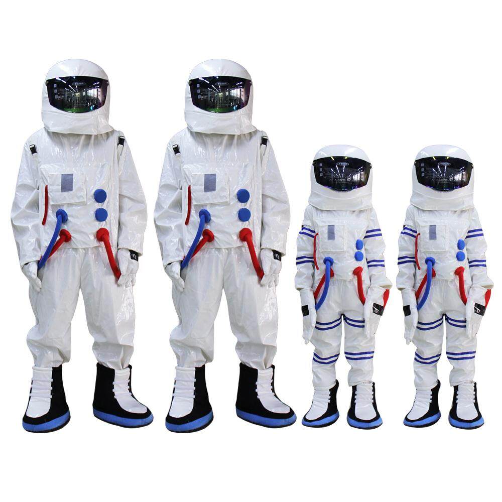 Spaceman Mascot Costume Astronaut Halloween Fancy Party Adult Size Dress Cosplay