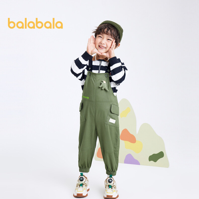 balabala Toddler Boy Trousers Spring Comfortable Cool Cute Suspenders - ยี่ห้อ Balala ราคา 485 บาท*ส่งฟรี