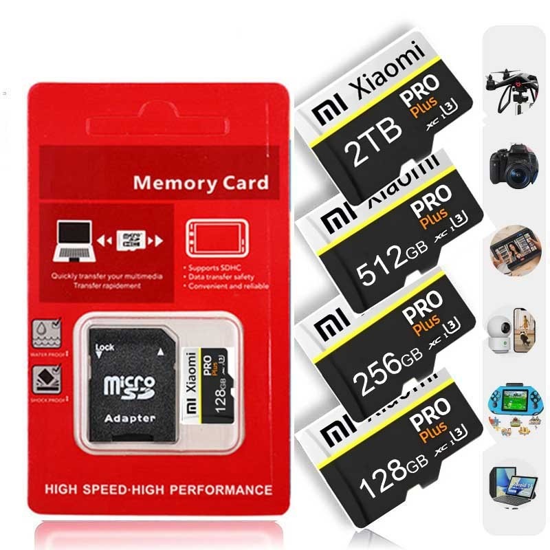 Xiaomi Memory Card SD 128GB-2TB Micro TF SD Card U3 Class 10 Adapter Full HD TF Memory Flash Card For CellPhone Computer ราคา 192 บาท*ส่งฟรี