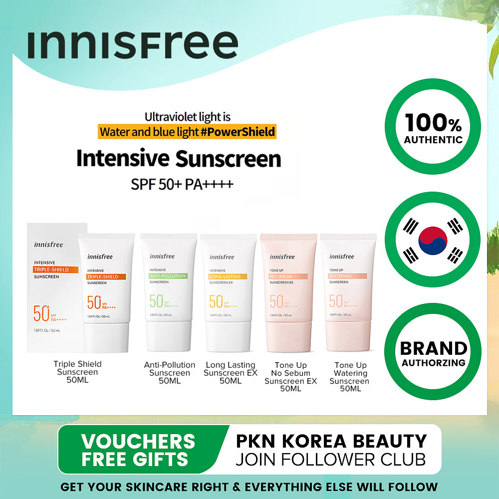 innisfree Intensive Triple Shield Sunscreen SPF 50+ PA++++, Waterproof,