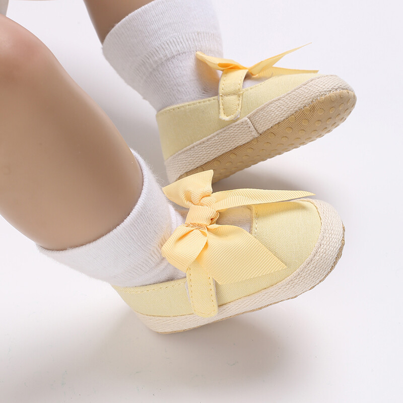 Giày em bé dễ thương, giày công chúa bé, giày cho trẻ mới biết đi có đế mềm, giày bước trước dây nơ