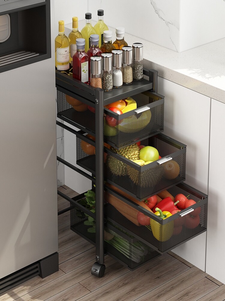 Gambar Kitchen home of fruits and vegetables cracks in landing drawer trolley small to receive our r shelf