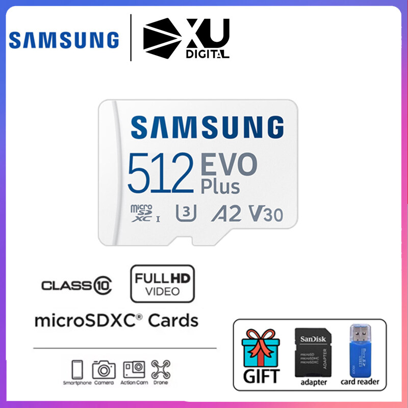 Samsung EVO PLUSMicro SD Card Class 10 U3 V30 A2 Memory Card Up to 130MB s
