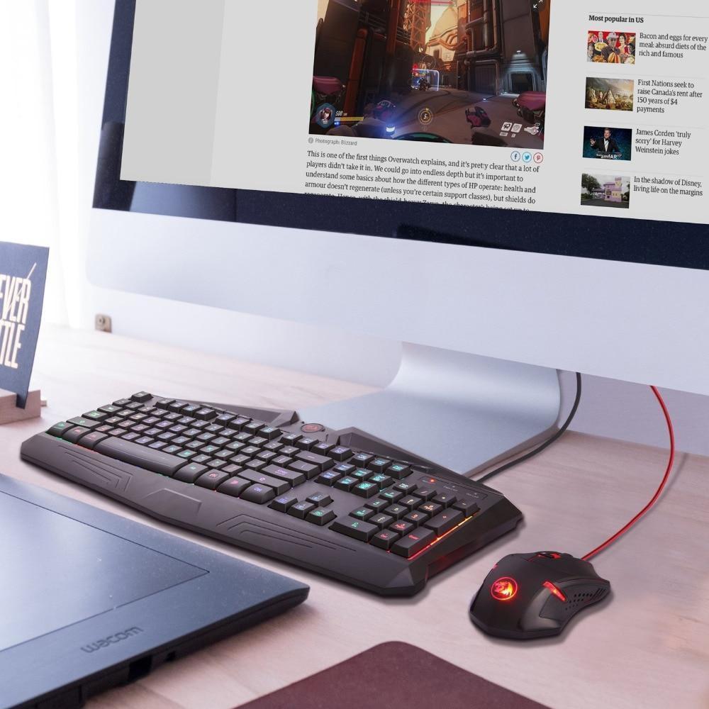 Redragon Gaming Keyboard & Mouse Combo S101 RGB LED Backlit Keyboard and Mouse Set 25 c3e9d48552b2ca9afc7d98c811f375f0