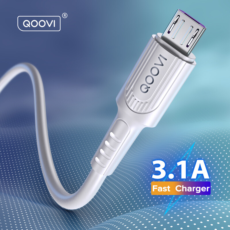Qoovi cáp usb 3.1a sạc nhanh micro/type-c/lightning qc 3.0 dây dữ liệu sạc nhanh 3.0 usb c sạc cho iphone 14 samsung huawei xiaomi android điện thoại di động