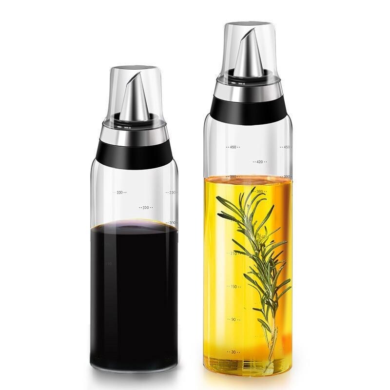 Gambar Oil bottle glass leak proof oil pot household large seasoning sauce sesame oil small vinegar bottle kitchen supplies