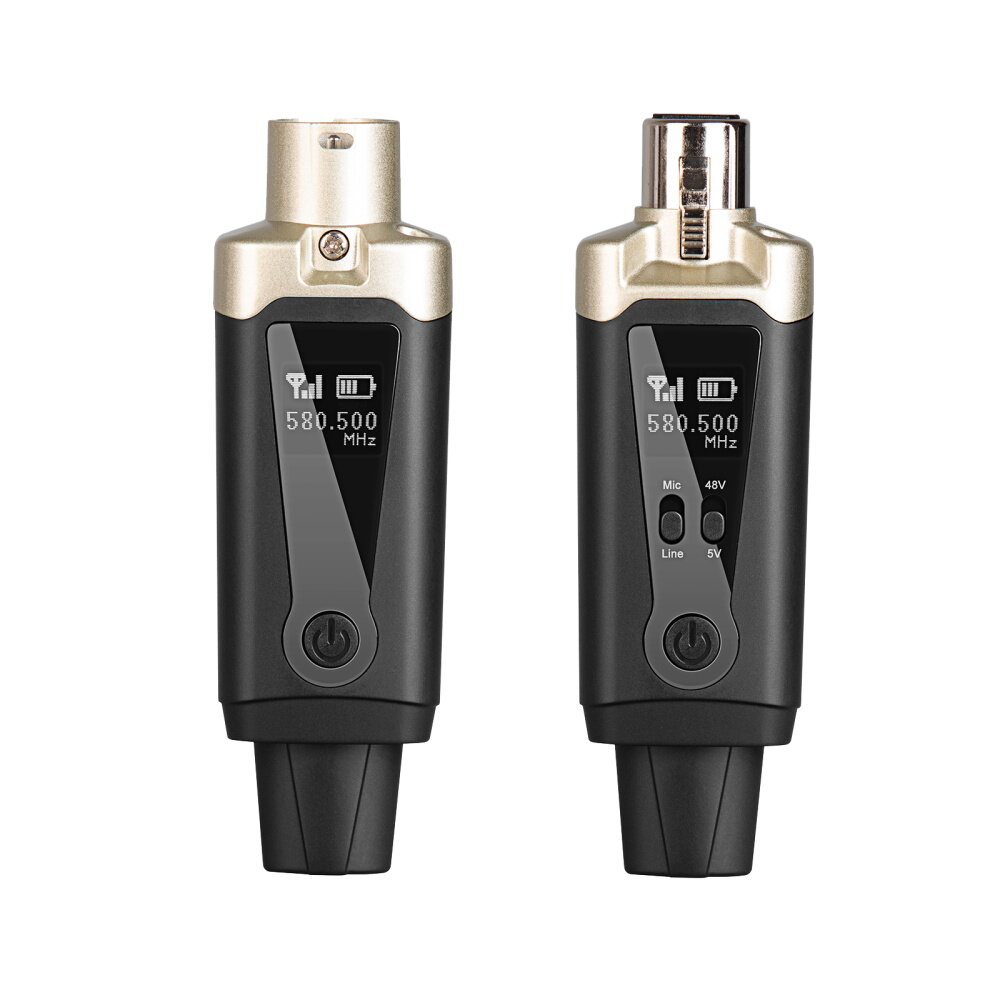 Micro không dây UHF Hệ Thống Xlr Chuyển Đổi Adapter máy phát và máy thu Bộ truyền tín hiệu âm thanh Hệ Thống Cho điện động điện dung Mic Guitar