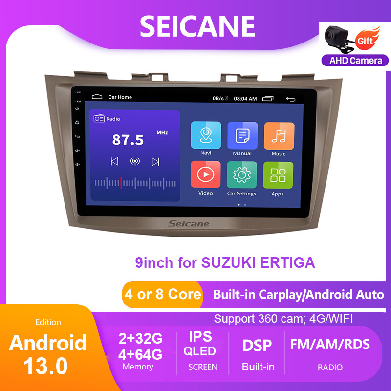 Hikity 4G 64G Android 10.0 Autoradio 1 Din avec écran Rétractable 7