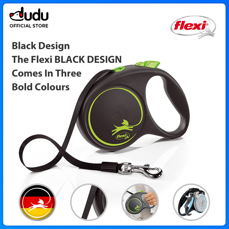 German Original Imported Flexi Dog Leash Cool Black Series S/M/L 5 Meters (suitable for Small Dogs Under 15KG) Strip ราคา 1,292 บาท*ส่งฟรี
