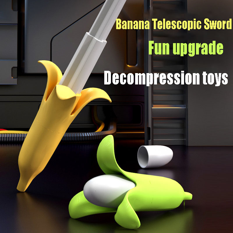 Banana Sword Banana Knife 3D Printing 3D Printing Sword Telescopic Spiral
