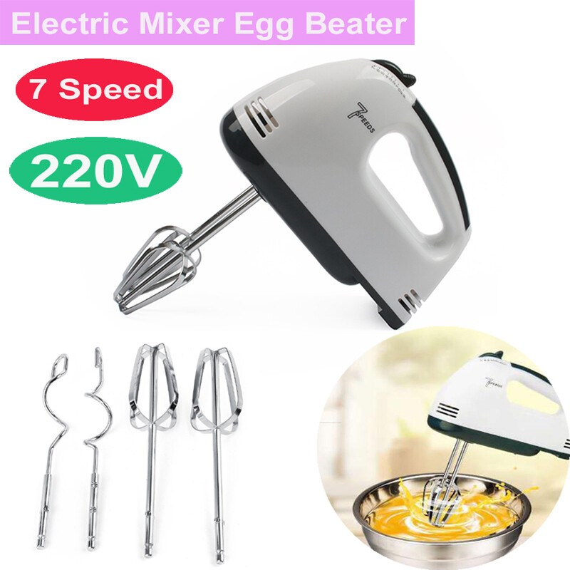 Gambar 7 Speed Dough Hand Mixer Egg Beater Food Blender Food Processor Ultra Power Electric Kitchen Mixer Grinder