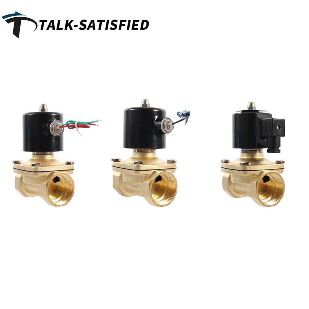 Brass 2W Solenoid Valve 1.5" Female Thread DC12V/24V AC220V Water Fuel N/C Solenoid Valve Normally open two-way brass electric solenoid valve, suitable for water and air ราคา 2,034 บาท*ส่งฟรี