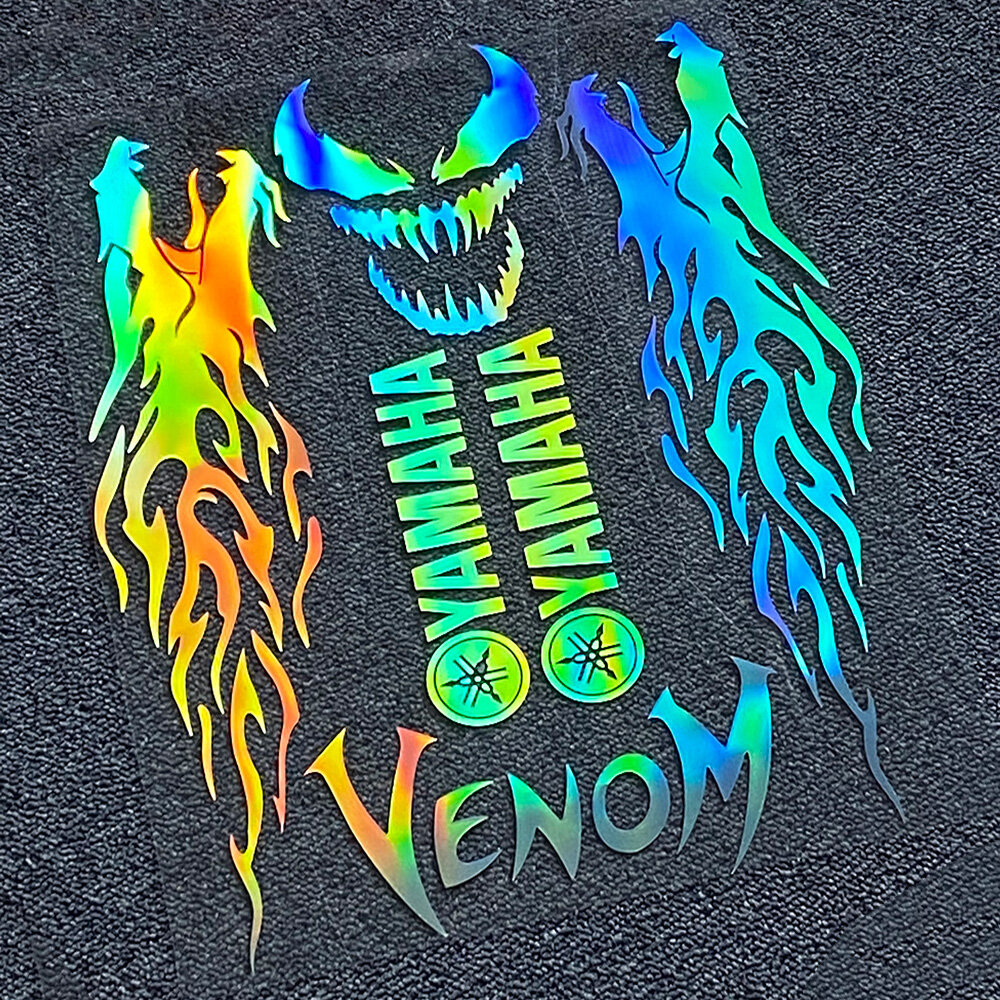 Nhãn Dán Phản Quang La-De Cho Xe Scooter, Nhãn Dán Đề-can Toàn Thân Sửa Đổi Cho Xe Yamaha Suzuki Honda