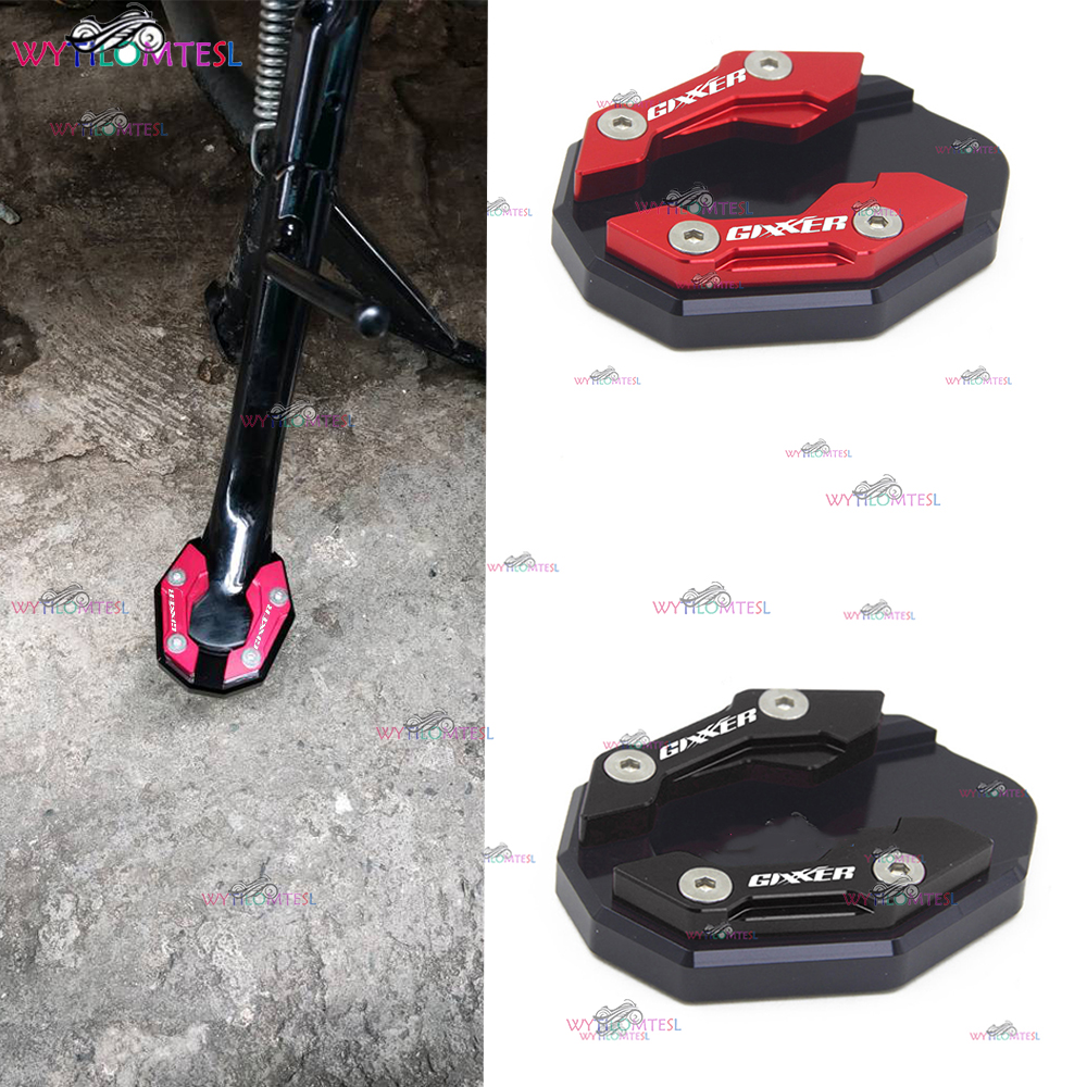 LEDISHUN Motorcycle Kickstand Pad - Side Stand Foot Enlarger Plate For Suzuki Gixxer, INTRUDER Models - View #2