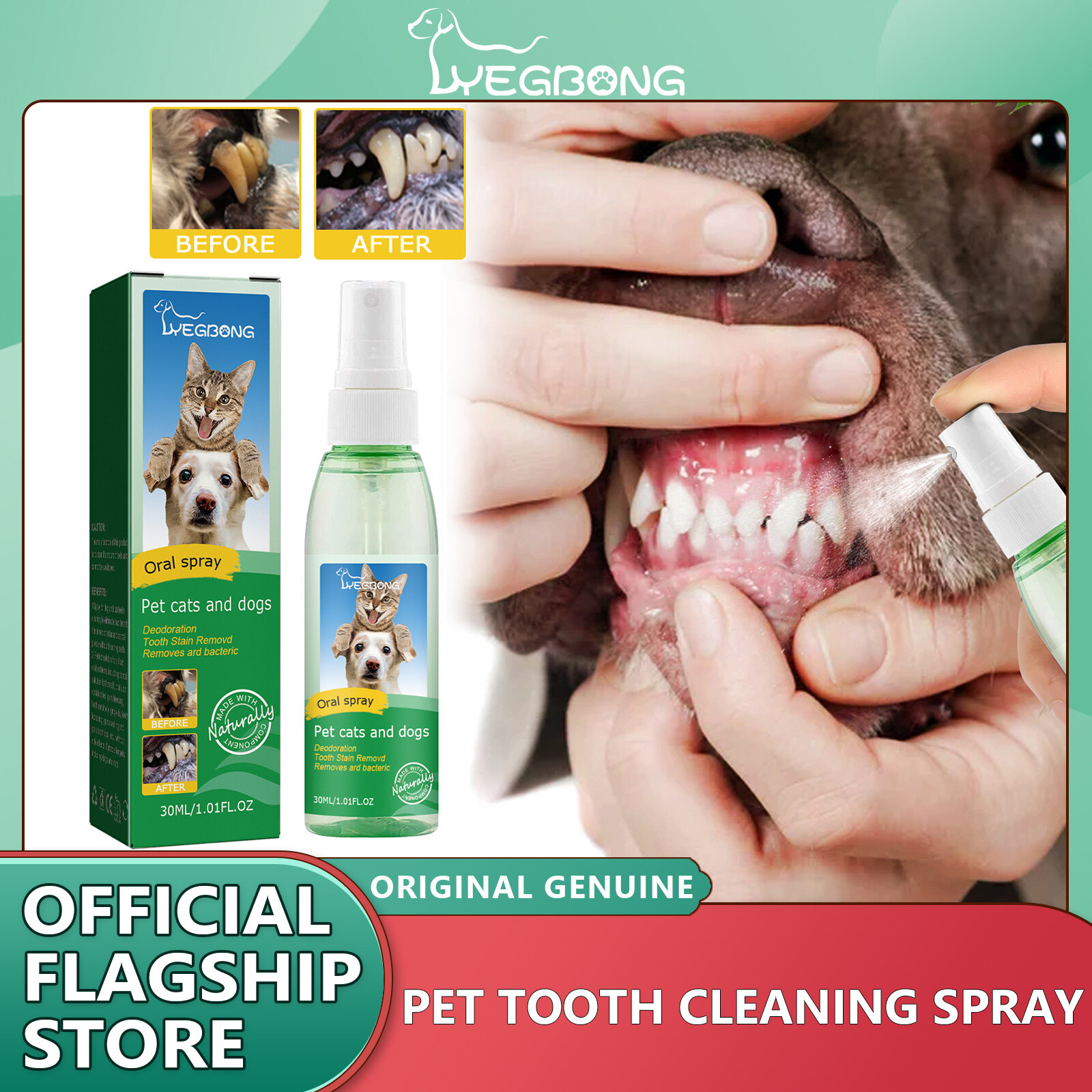 YEGBONG Pet Oral Dental Cleanse Spray Dogs Cats Teeth Clean Deodorant Prevent Calculus Remove Kitten Bad Breath Pet Supplies Pet Oral Dental Cleanse Spray Dogs Cats Teeth Clean Deodorant Prevent Calculus Remove Kitten Bad Breath Pet Supplies ราคา 156 บาท*ส่งฟรี