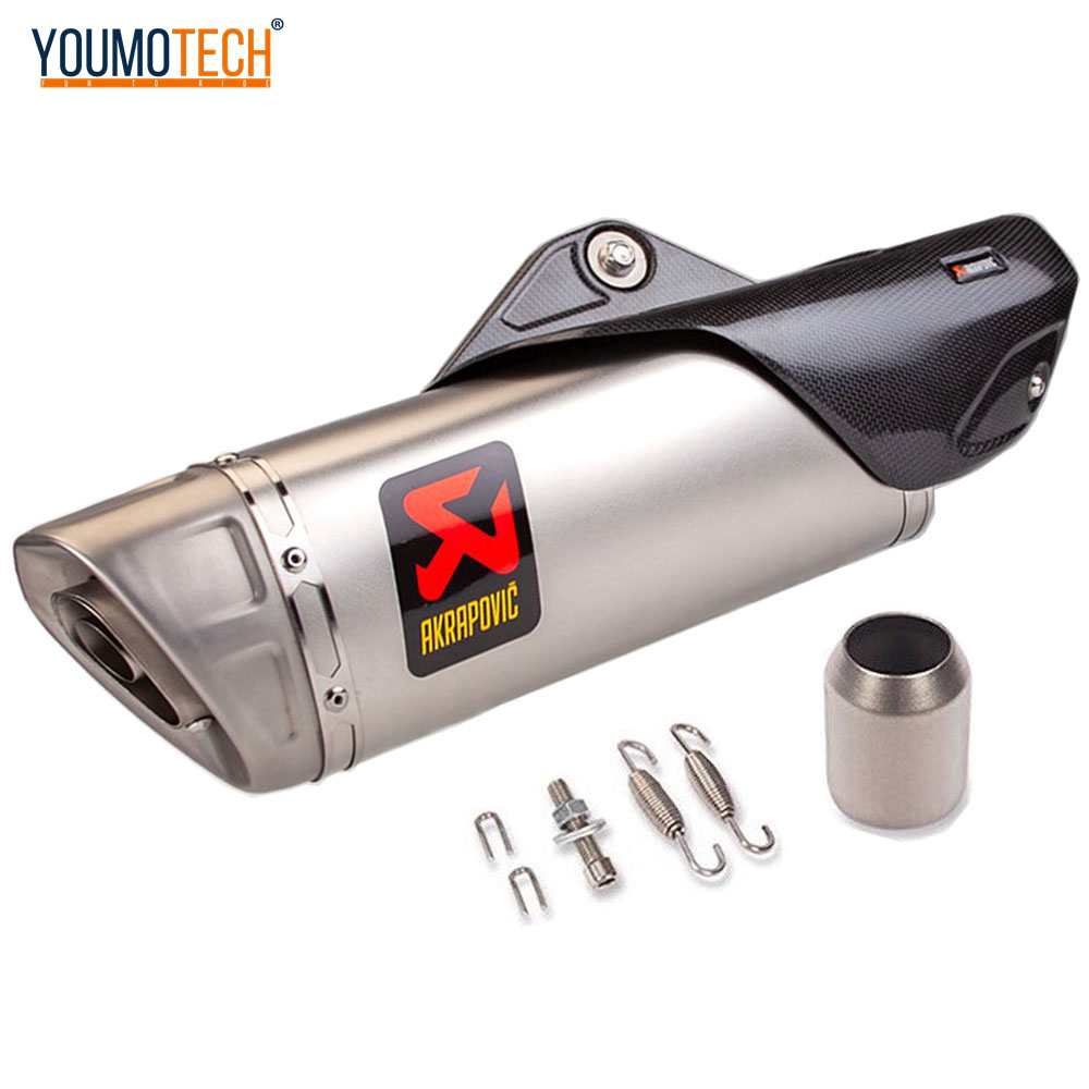 Motorcycle Exhaust Muffler Pipe Exhaust Canister Tail PIPE Vent Pipe Power End Pipe DB Killer Carbon fiber Universal For R1 mt-10 yzf-r1 z900 ktm390 r6 r3 ninja zx-4rr zx6r NINA1000 yamaha r6 gsx750 etc ราคา 5,649 บาท*ส่งฟรี