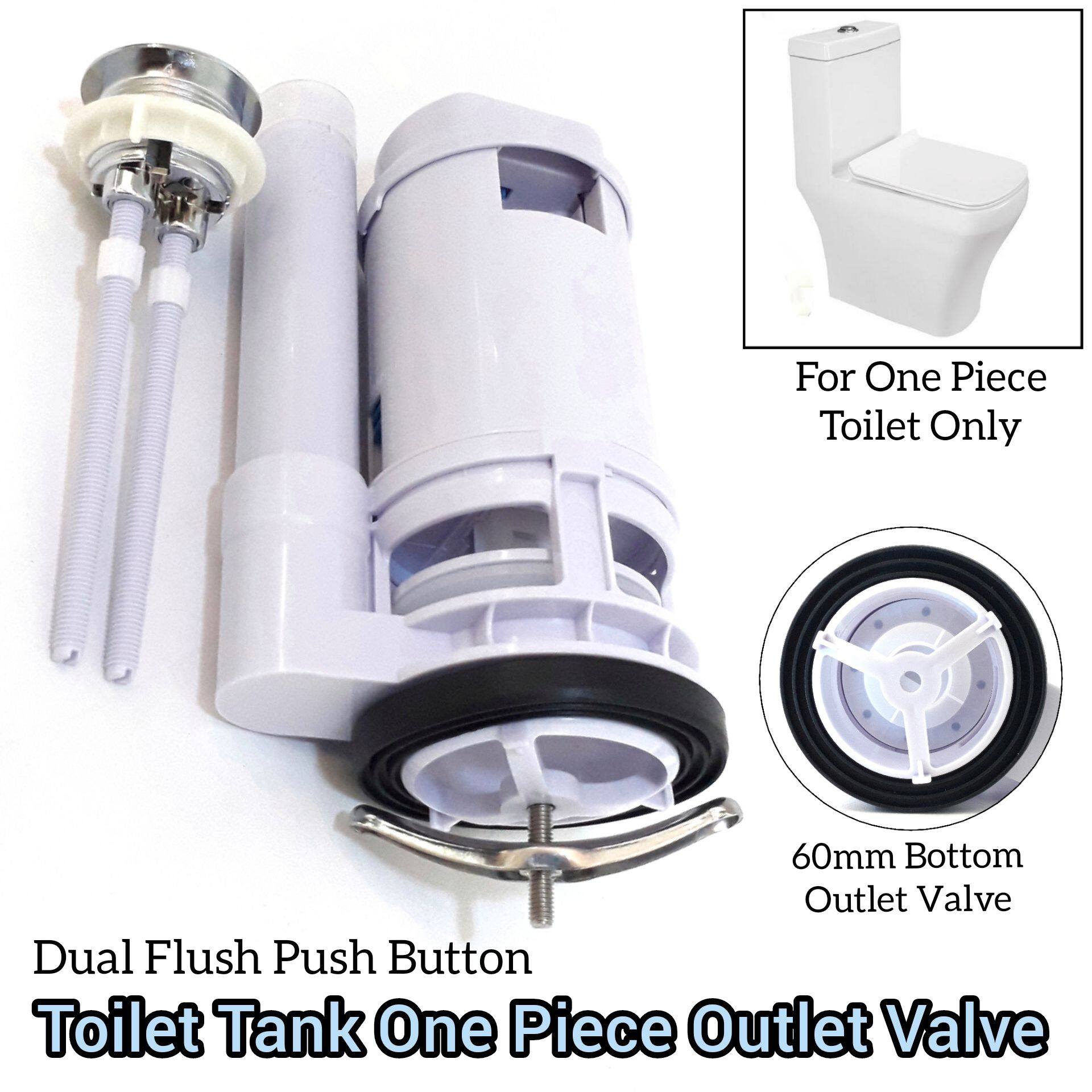 Push button deals toilet flush