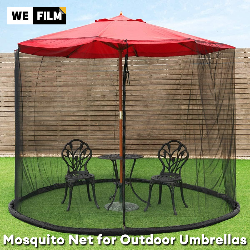 Umbrella Mosquito Netting for Outdoor Garden Patio Umbrellas Adjustable Rope Polyester Sunshade Mosquito Net for Travel Tent ราคา 1,052 บาท*ส่งฟรี