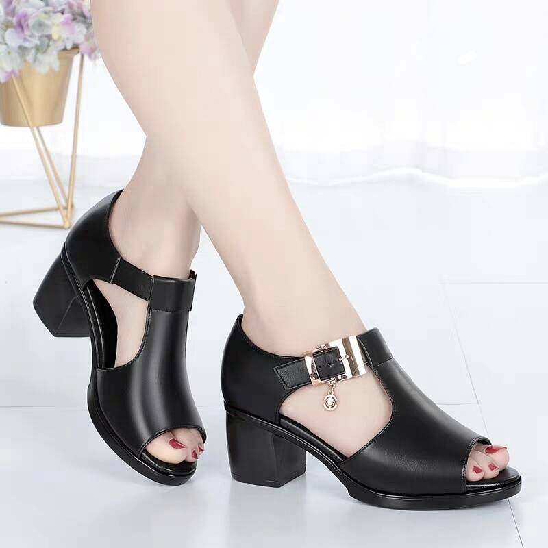 women's chunky heel shoes