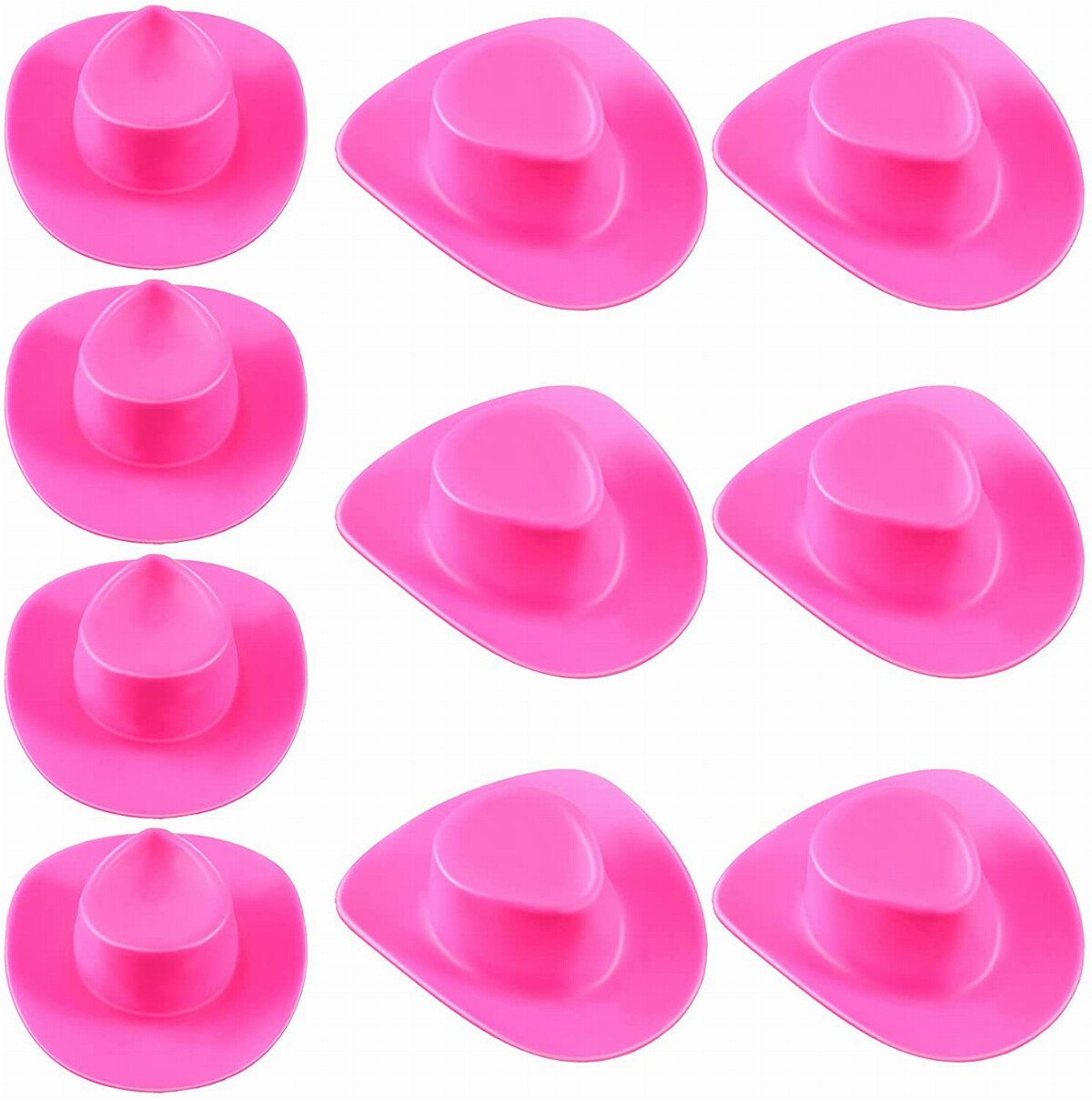 Lewtemi 10 Pieces Tiny Cowboy Hat Mini 