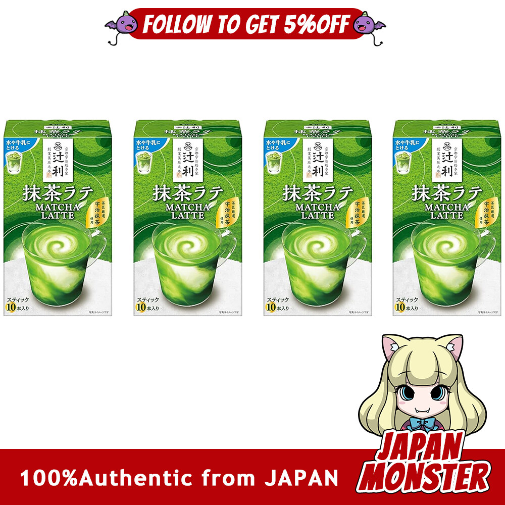 (130g×10packs) Tsujiri Matcha Latte 130g 10P 4pcs Japan