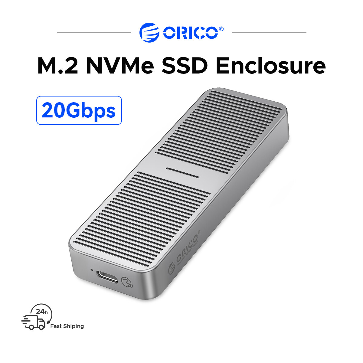 ORICO 20Gbps M2 NVME SSD Trường Hợp Tất Cả Các Nhôm M.2 NVMe SSD Bao Vây USB3.2 GEN2 X2 Type-C Cho M.2 Ổ Cứng Lên Đến 2TB C Để C
