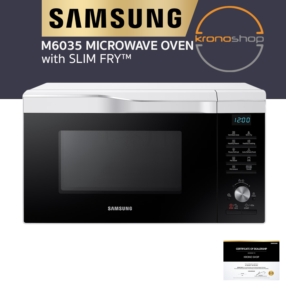 samsung 28l convection microwave oven with slim fry sam mc28m6035kw