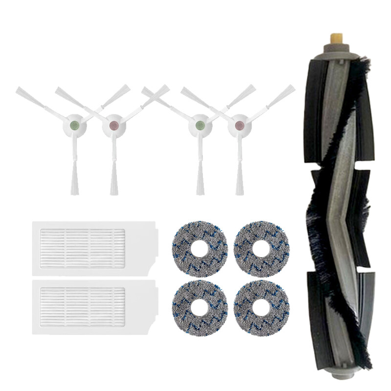 Bộ lọc hepa chổi lăn chính chổi lau cạnh vải lau cho robot hút bụi ecovacs deebot t10 turbo phụ tùng thay thế