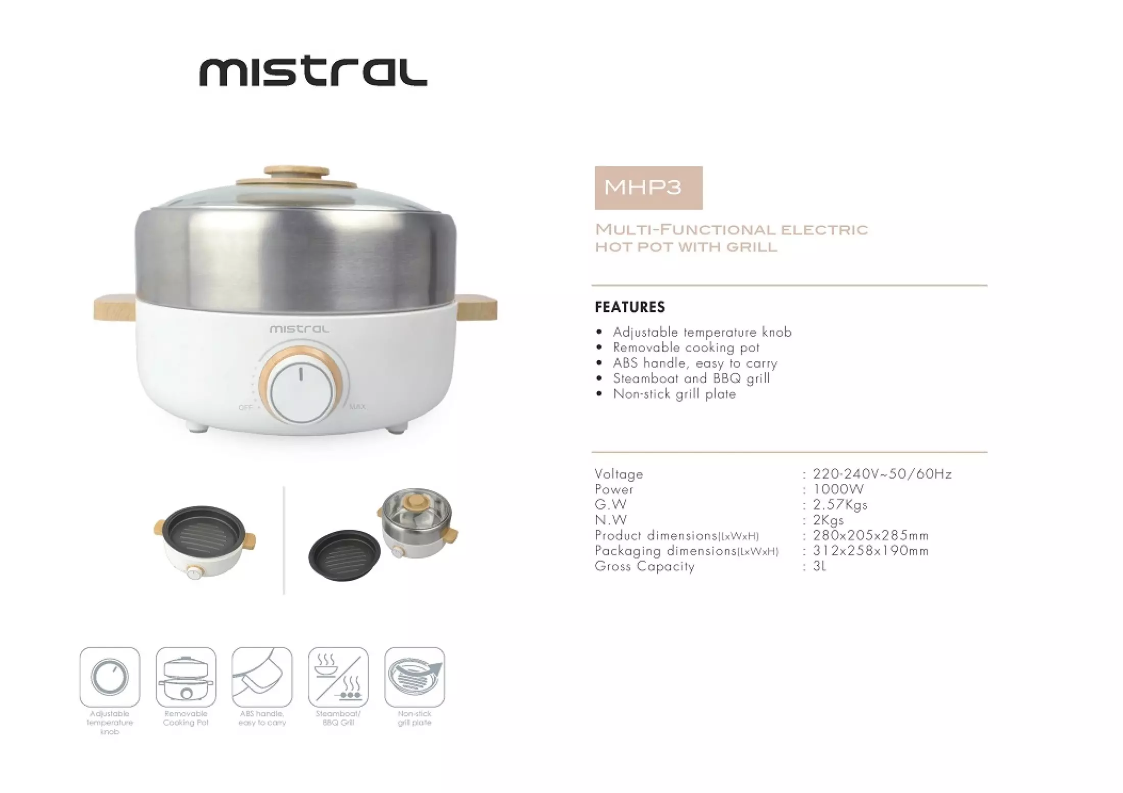 mistral hot pot with grill