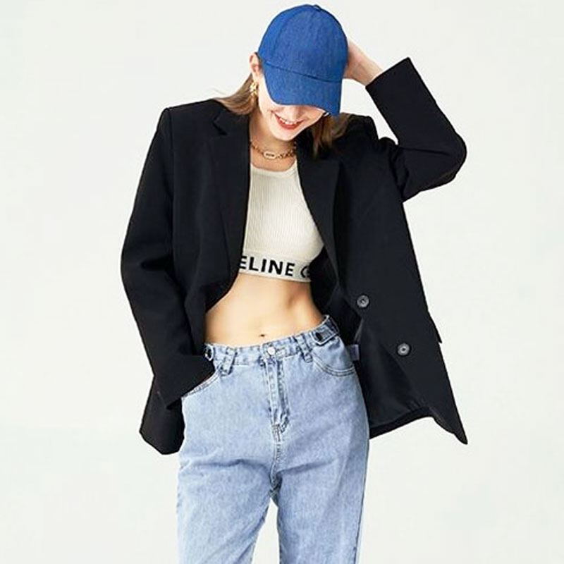 CHICCHIC 4 màu Áo blazer nữ thời trang áo khoác blazer dài