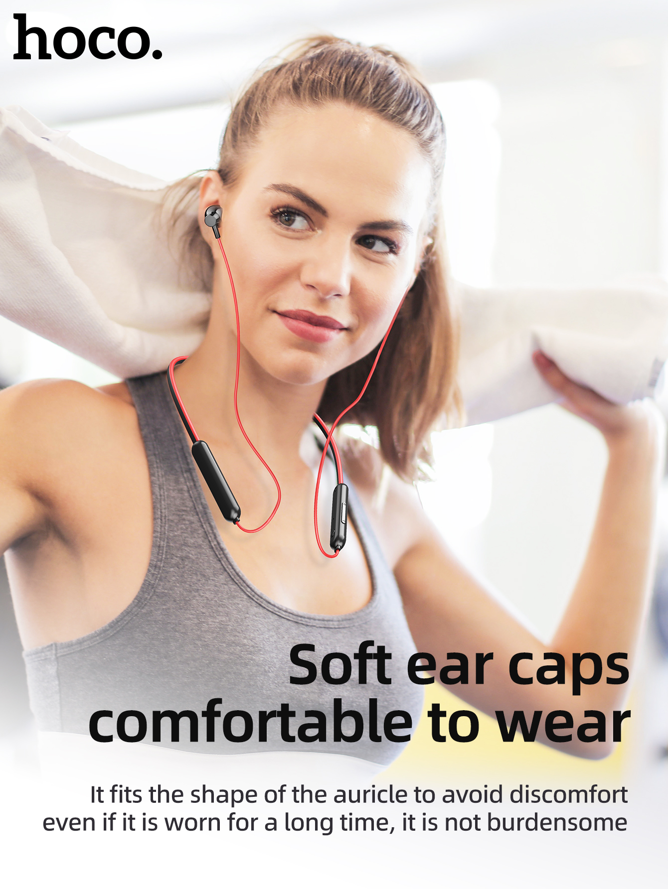 Hoco Es67 Bluetooth Neckband Headphones Wireless Sports Earphones_voghion.com