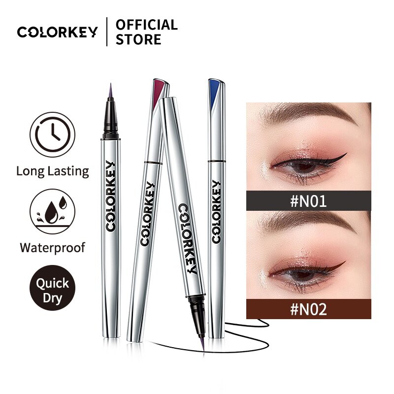 Gambar Colorkey Liquid Eyeliner Pencil Long lasting Waterproof Smudge proof Quick Dry Eye Makeup Cosmetic 0.5ml