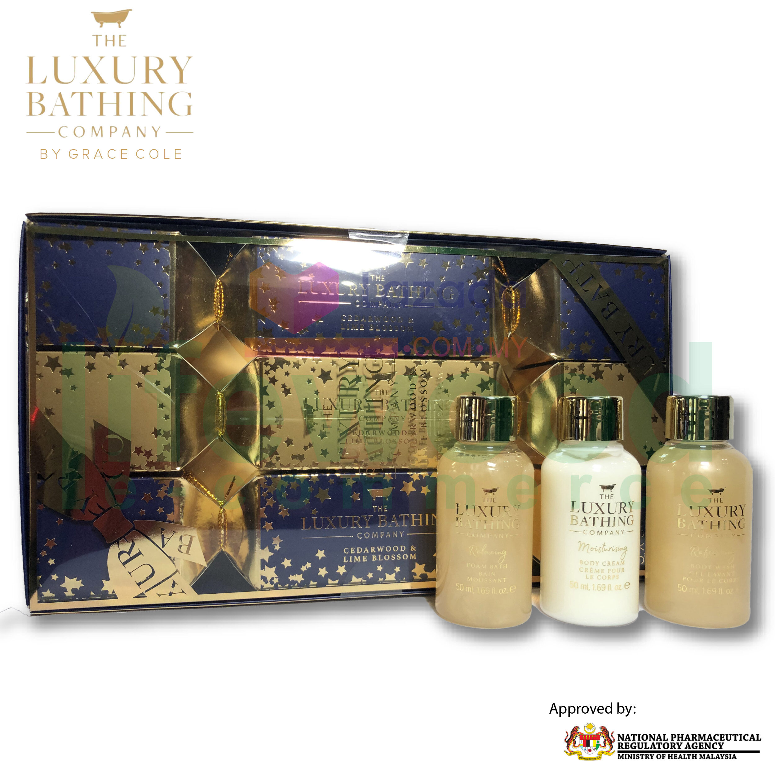 Gambar THE LUXURY BATHING COMPANY Discover   Delight 50ml Body Wash, 50ml Body Cream, 50ml Foam Bath