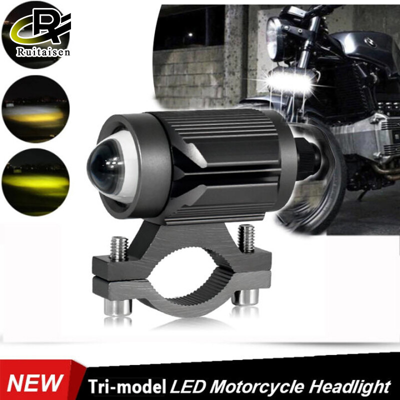 New Xe Máy Spotlight Phía Trước Đèn Pha, Đèn Chùm Cao Thấp Đèn Rọi Laser Xe Máy, Mini