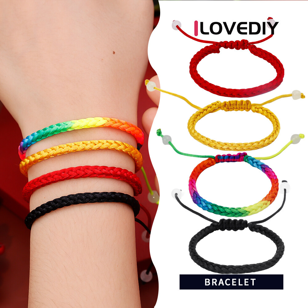 [ILOVEDIY] Adjustable Zodiac Year Couple Braided Bracelet Hand-Knitted Couple Friend Bracelet New Daily Accessories