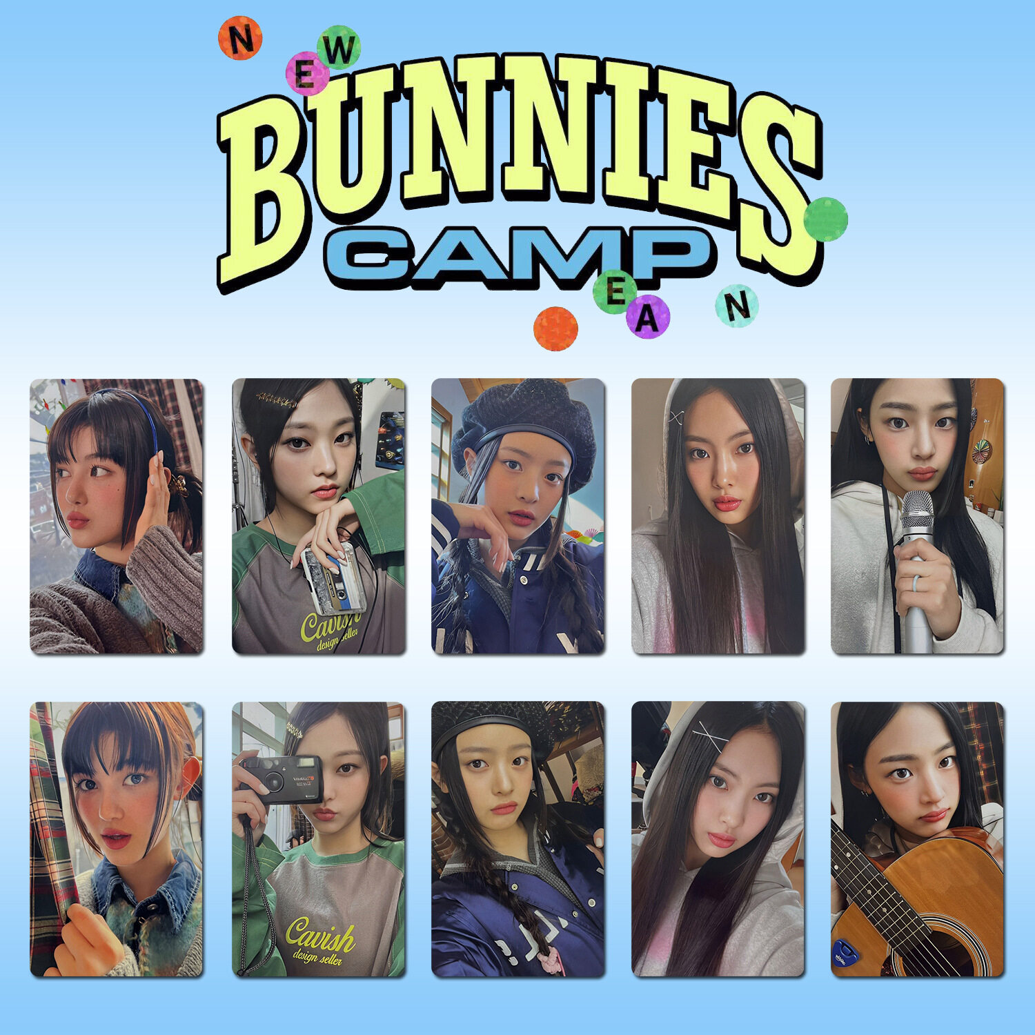 NewJeans Fan Meering Bunnies Camp PhotoCards Kpop Hanni Minji